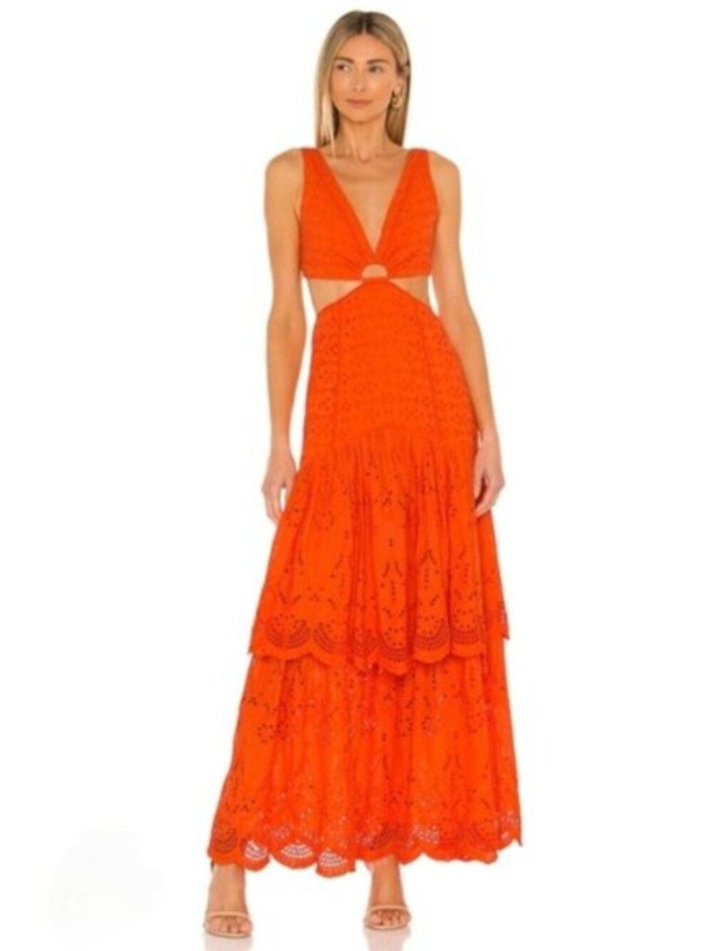 Significant Other Scarlet Juliette Tiered Maxi Dress